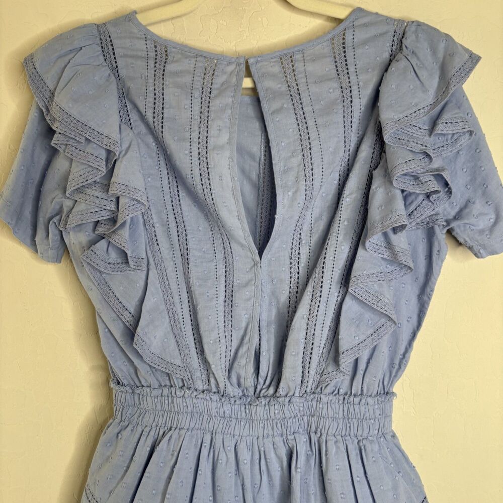 LoveShackFancy Natasha Dress Blue - Picture 5 of 7